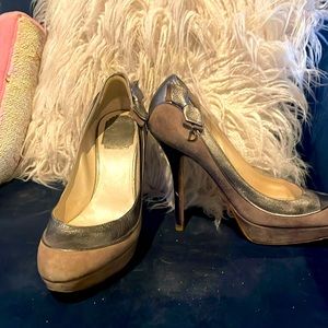 Dior - Leather and suede pumps